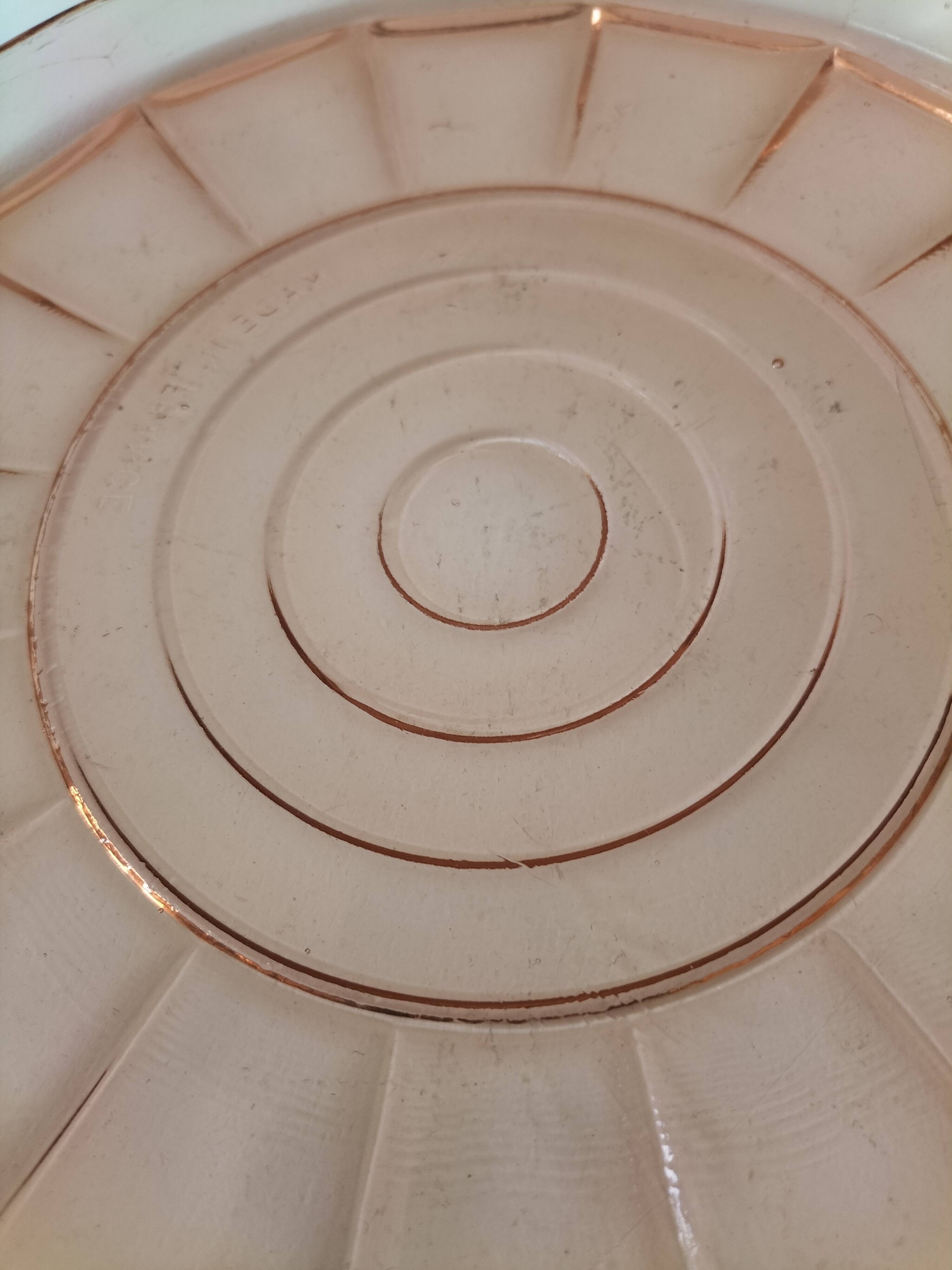 Pressed glass dish