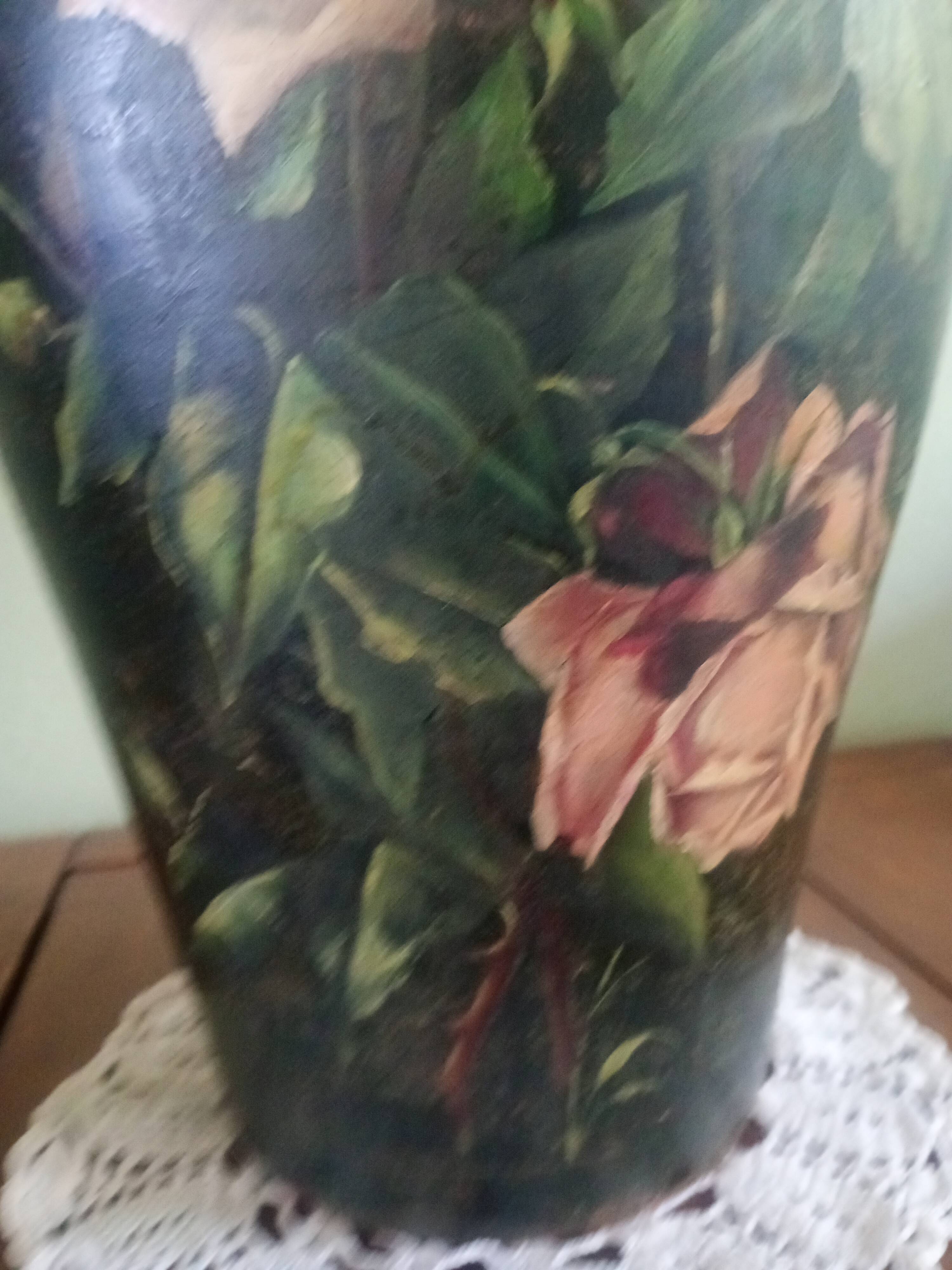 Double-handled vase with roses by Georges Weissenburger, École de Nancy.