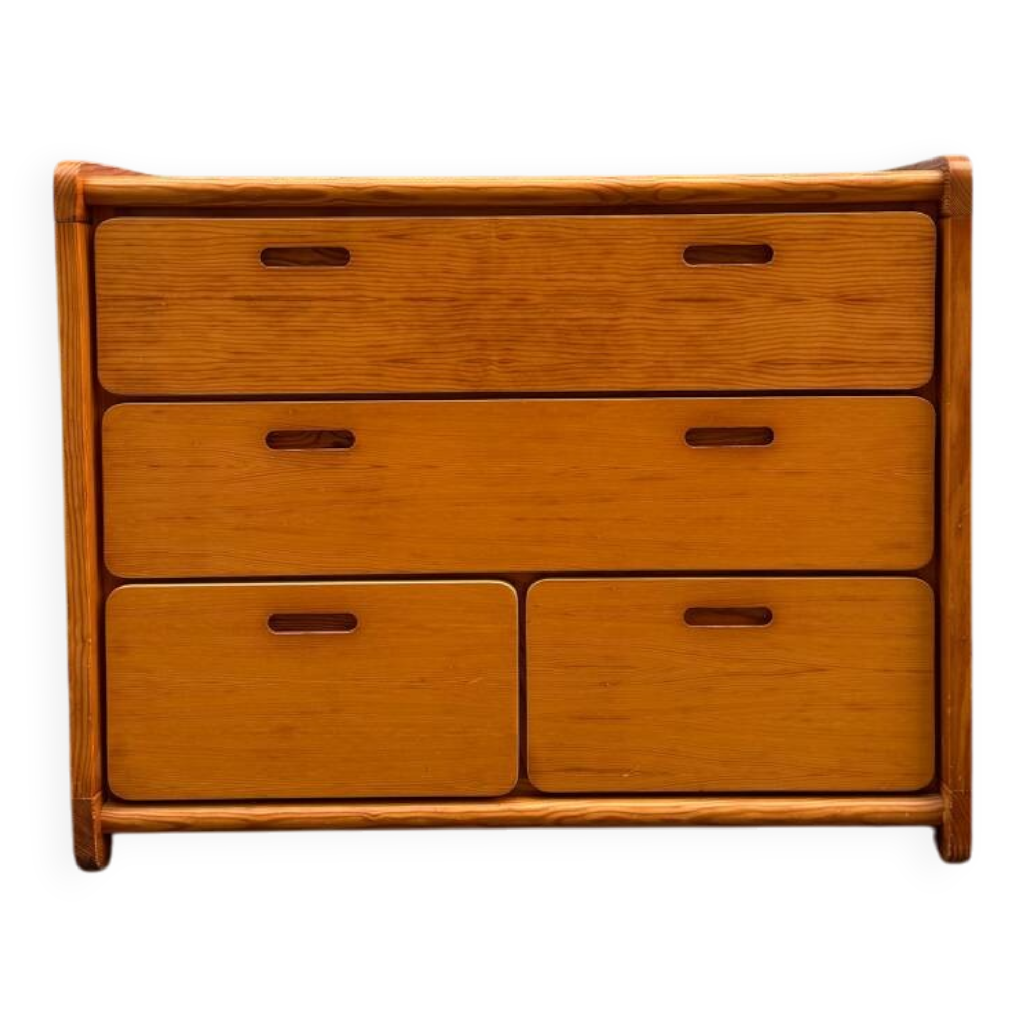 Vintage pine chest of drawers, 1980s