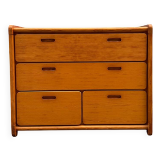 Vintage pine chest of drawers, 1980s