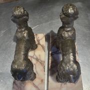 Pair of poodle bookends