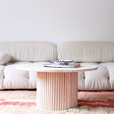 Travertine coffee table