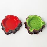 Pair of vintage Vallauris ashtrays 1960