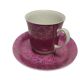 Vintage Polish cup and saucer from Ćmielów pottery, 1970s, set of 2