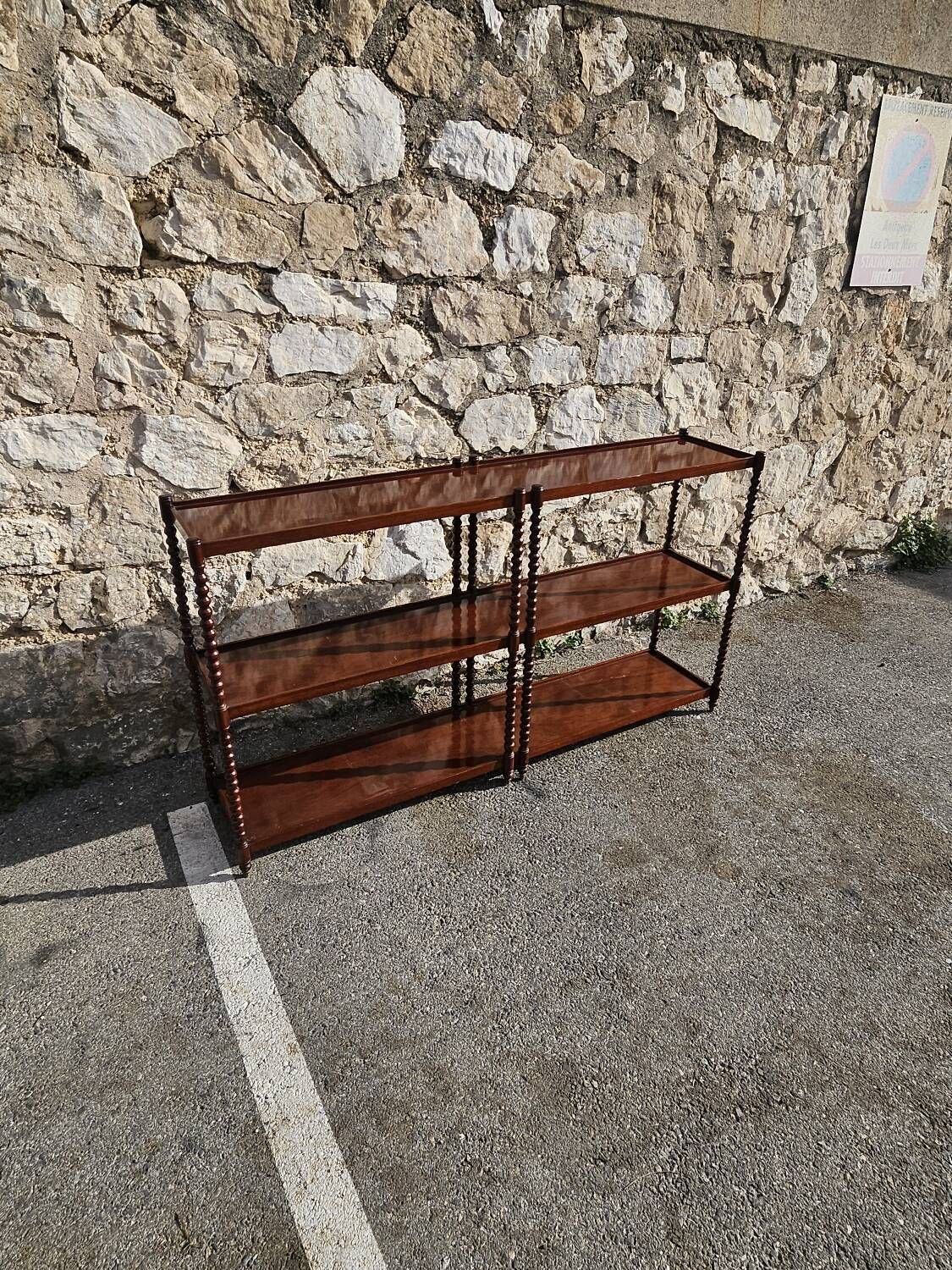 Large 20th century mahogany shelf