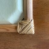 Vintage fiberglass and rattan tray - Sylvie Hétreau - Camaïeu - Alpac