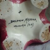 Vase 1900 décor Iris signé Delphin Massier Vallauris