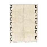 Tapis marocain moderne blanc 90x150cm