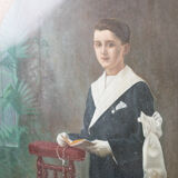 The profession of faith, end of the 19th golden frame