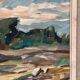 Original Swedish Oil on Canvas – “Mountains Landscape” by Georg Andersson – Signed – Vintage & Framed – 58 × 50 cm