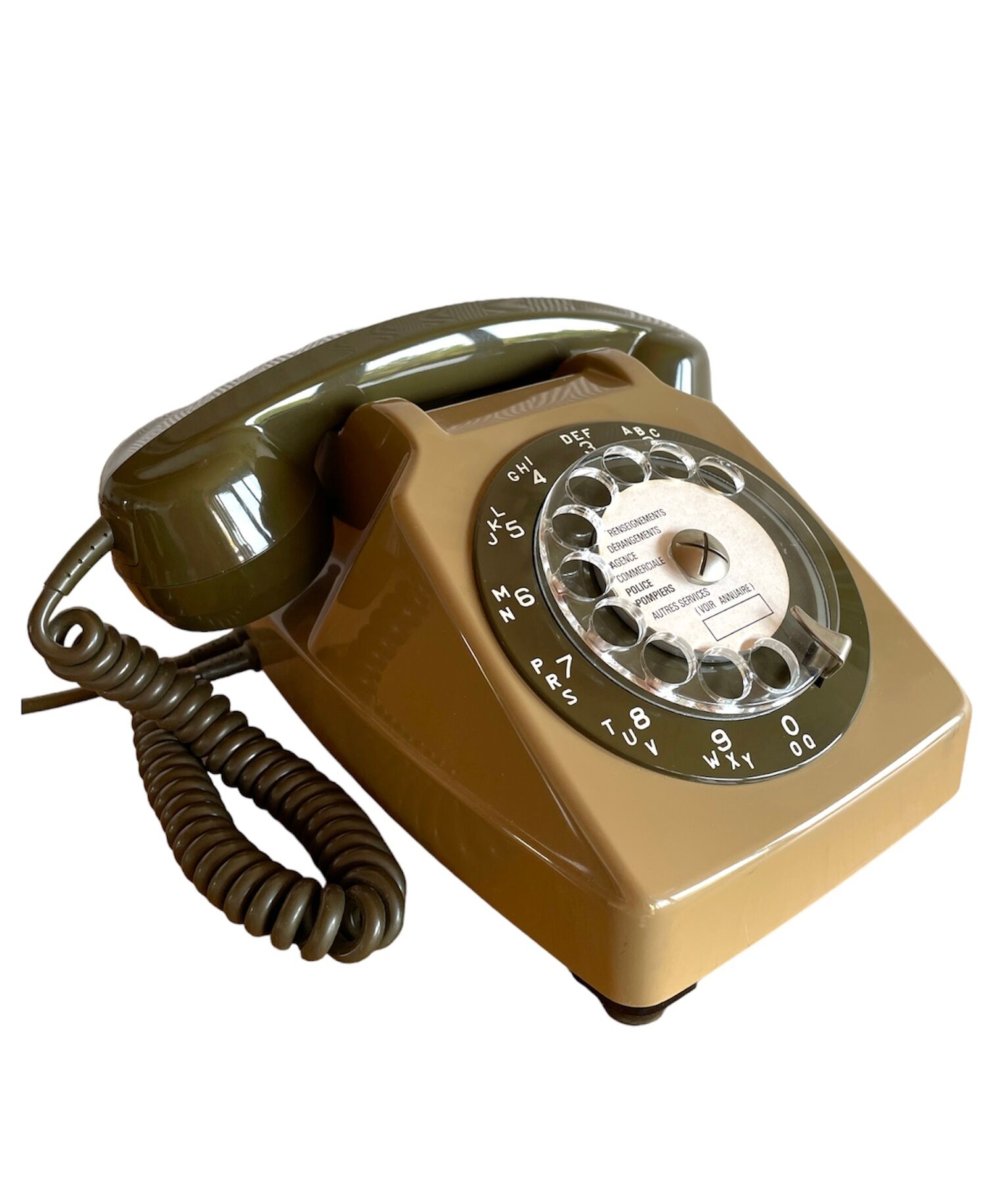 Socotel S63 vintage PTT dial phone, 1979
