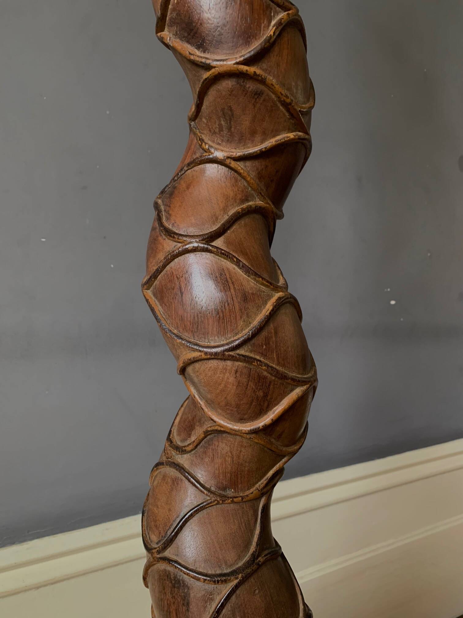 A Remarkable 19th Century Sculptured Rosewood & Buckhorn Hatstand