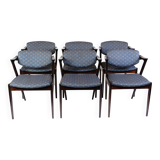 Set Of Six Dining Chairs Model 42 By Kai Kristiansen For Schou Andersen