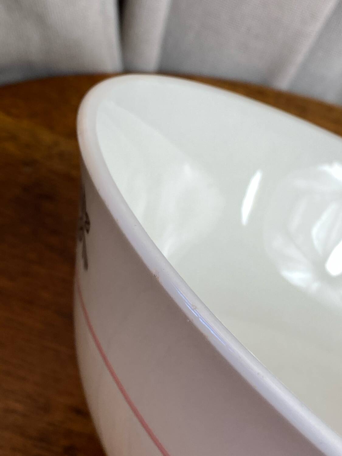 Porcelain salad bowl, Gien