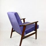 Fauteuil Vintage Renard Violet Indigo, 1970s