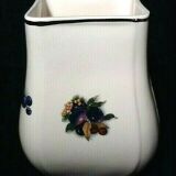 Ceramic vase with fruit decoration porcelain frazarte