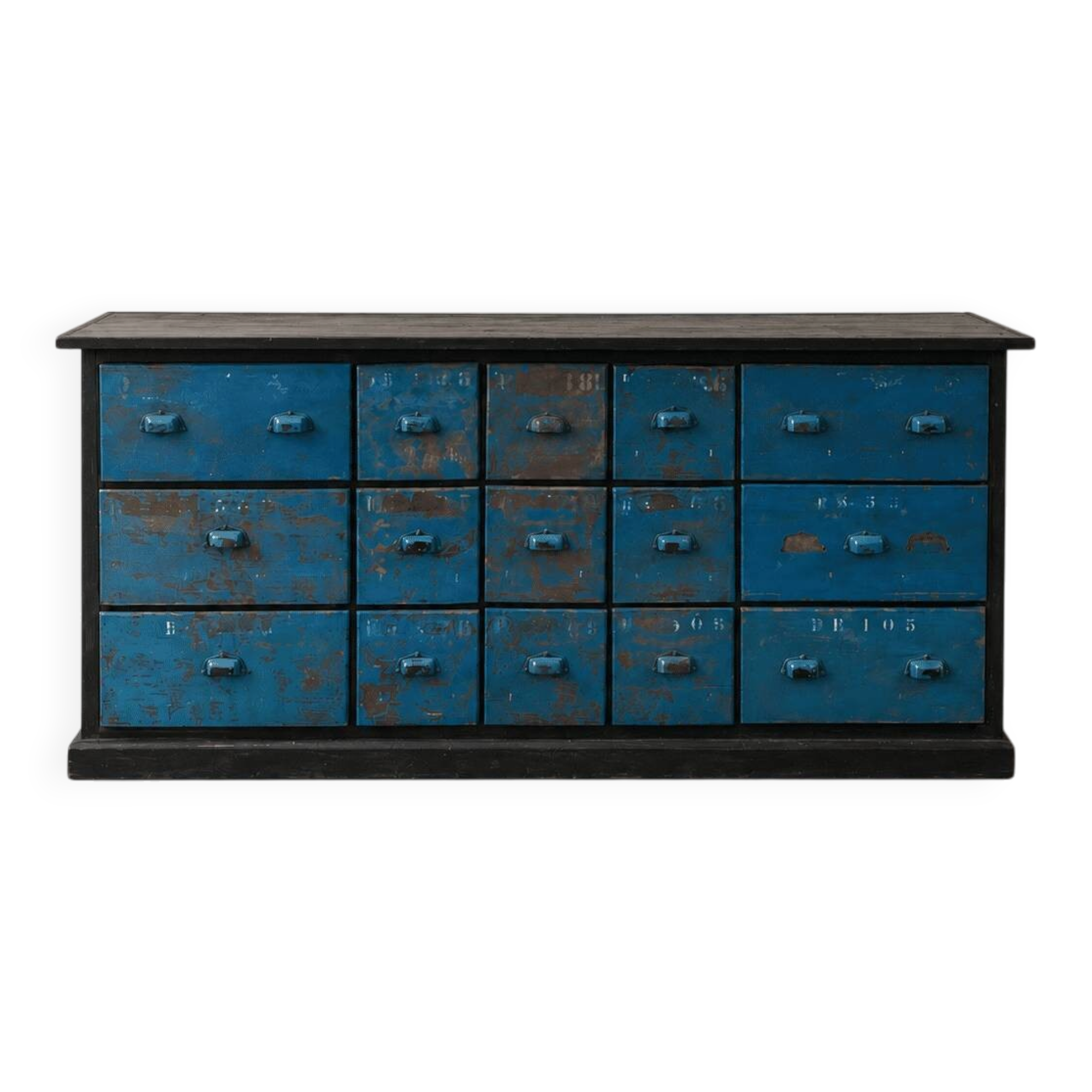 Vintage drawer unit "Workshop Blue"