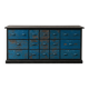 Vintage drawer unit "Workshop Blue"