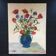 Tableau bouquet de coquelicots et bleuets