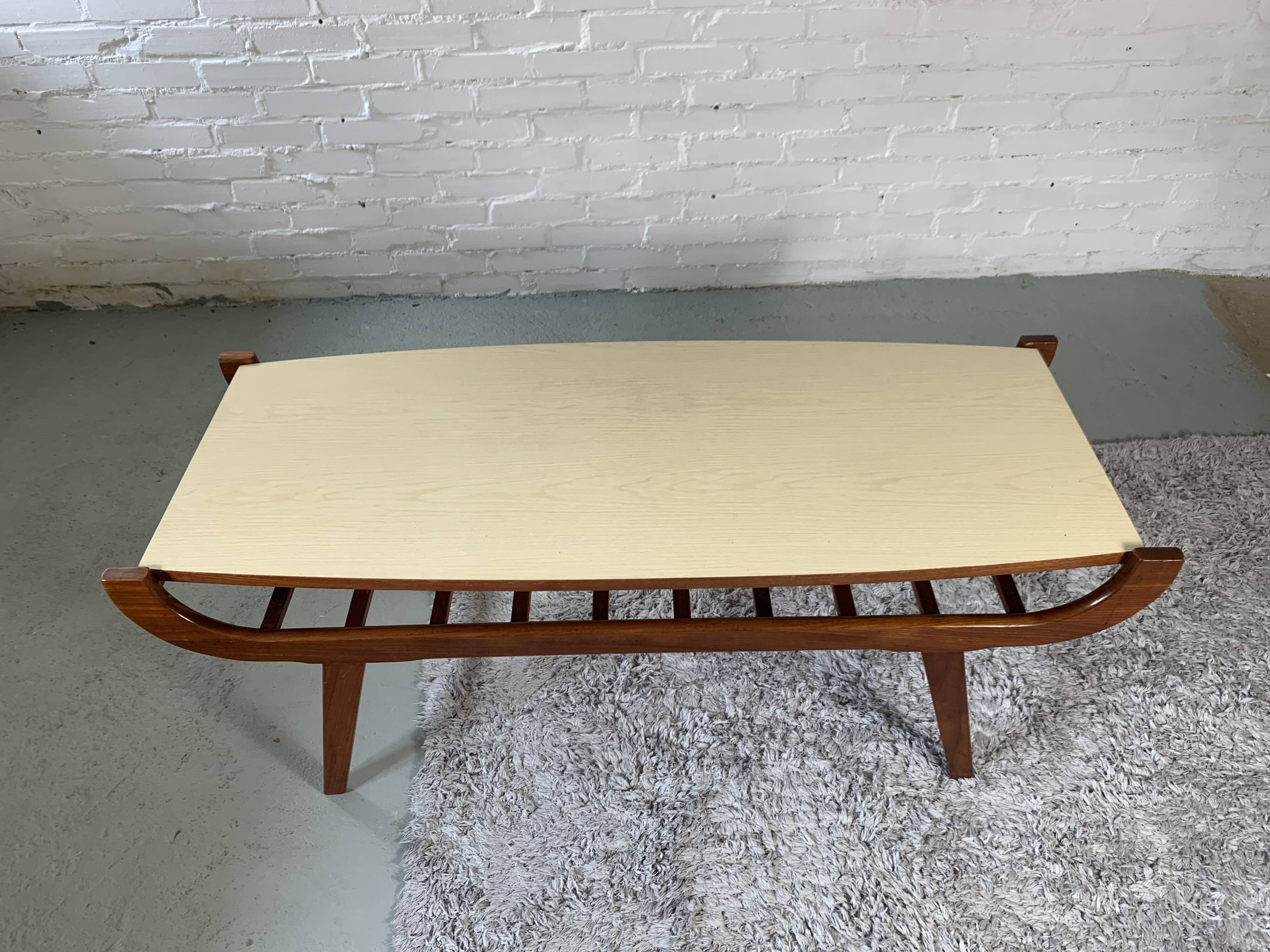 Louis Van Teeffelen teak coffee table 1960