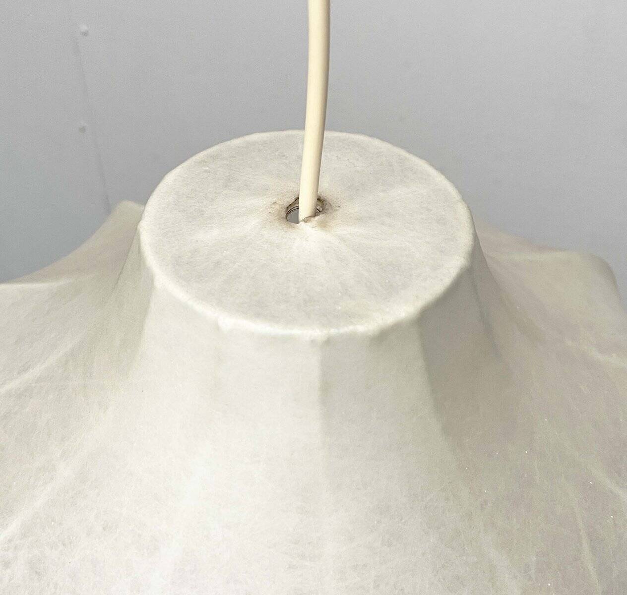 Modern mid-century Cocoon pendant lamp by Friedel Wauer for Goldkant Leuchten, 1960s.