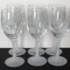 6 cut crystal wine glasses