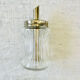 Verseuse sucre verre et inox vintage