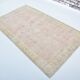 Tapis floral turc beige et rose sku 3221