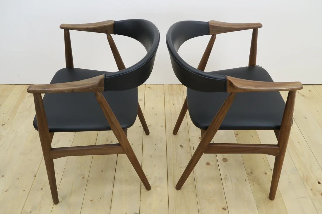 Set of six chairs model 213 by Thomas Harlev for Farstrup, Denmark 1960.