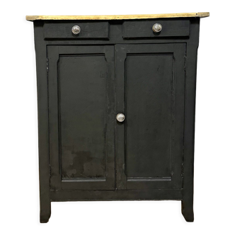 Black vintage Parisian sideboard