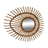 Rattan mirror