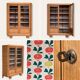 Parisian glazed wardrobe 1930 raw wood