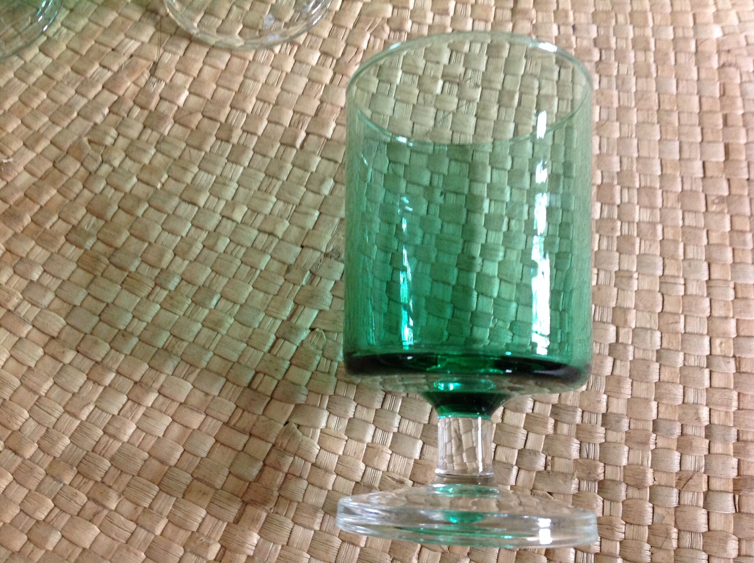 Series of 12 walking glasses