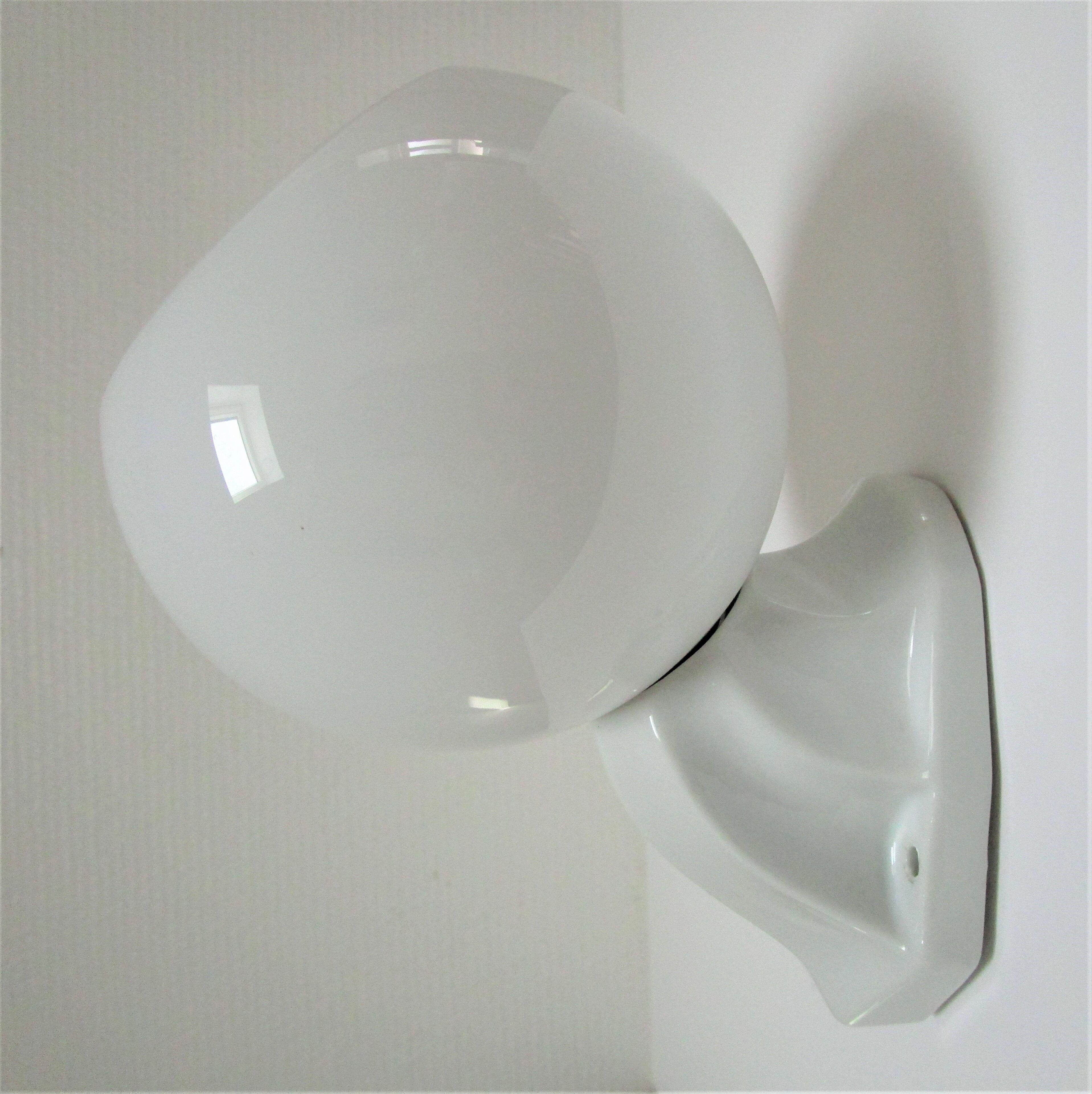 Vintage opaline porcelain wall lamp art deco style