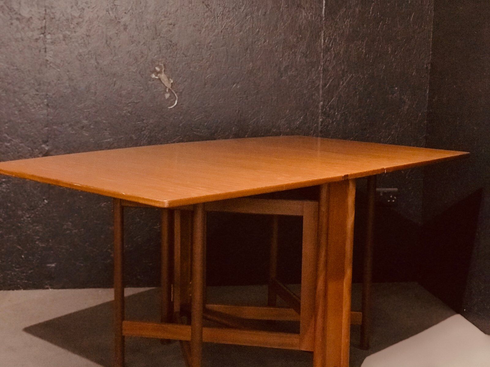 Mid-century teak folding table