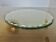 Vintage large round mirror, to be placed, bevelled, Art Deco, 1940s 50s