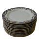 Set of 12 limoges porcelain dessert plates.