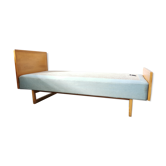 Lit scandinave vintage et lampe signé NK 1959