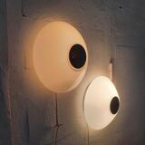 Pair of polychrome Murano glass wall lights, 1990s.