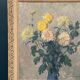 Original Swedish Oil on Panel – “Chrysanthemums” by Max Hellberg – Signed – Vintage & Framed – 68 × 58 cm (26.8" × 22.8")