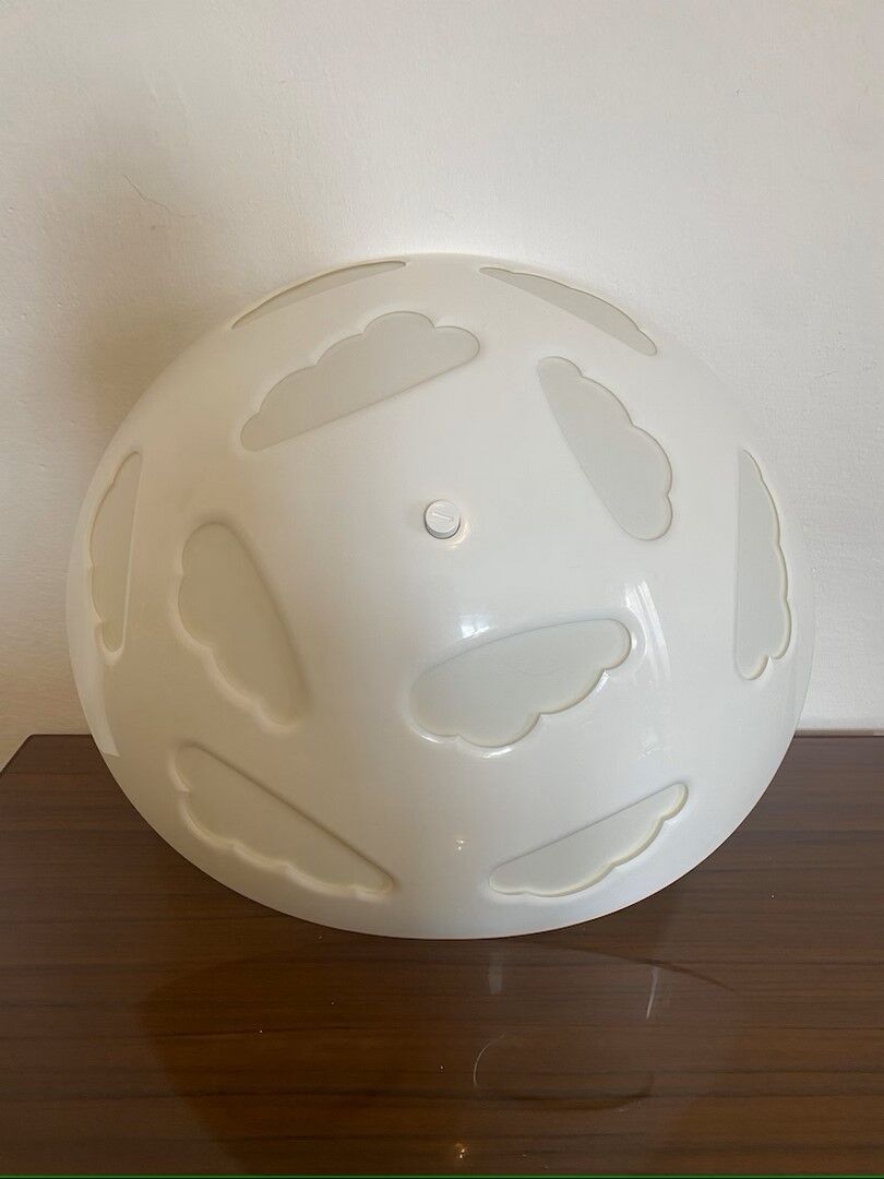 suspension lamp ceiling lamp ikea SKOJIG cloud white by Henrik Preutz for Ikea 1990