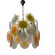 Murano Glass Disc Snowflake Chandelier 1960’s