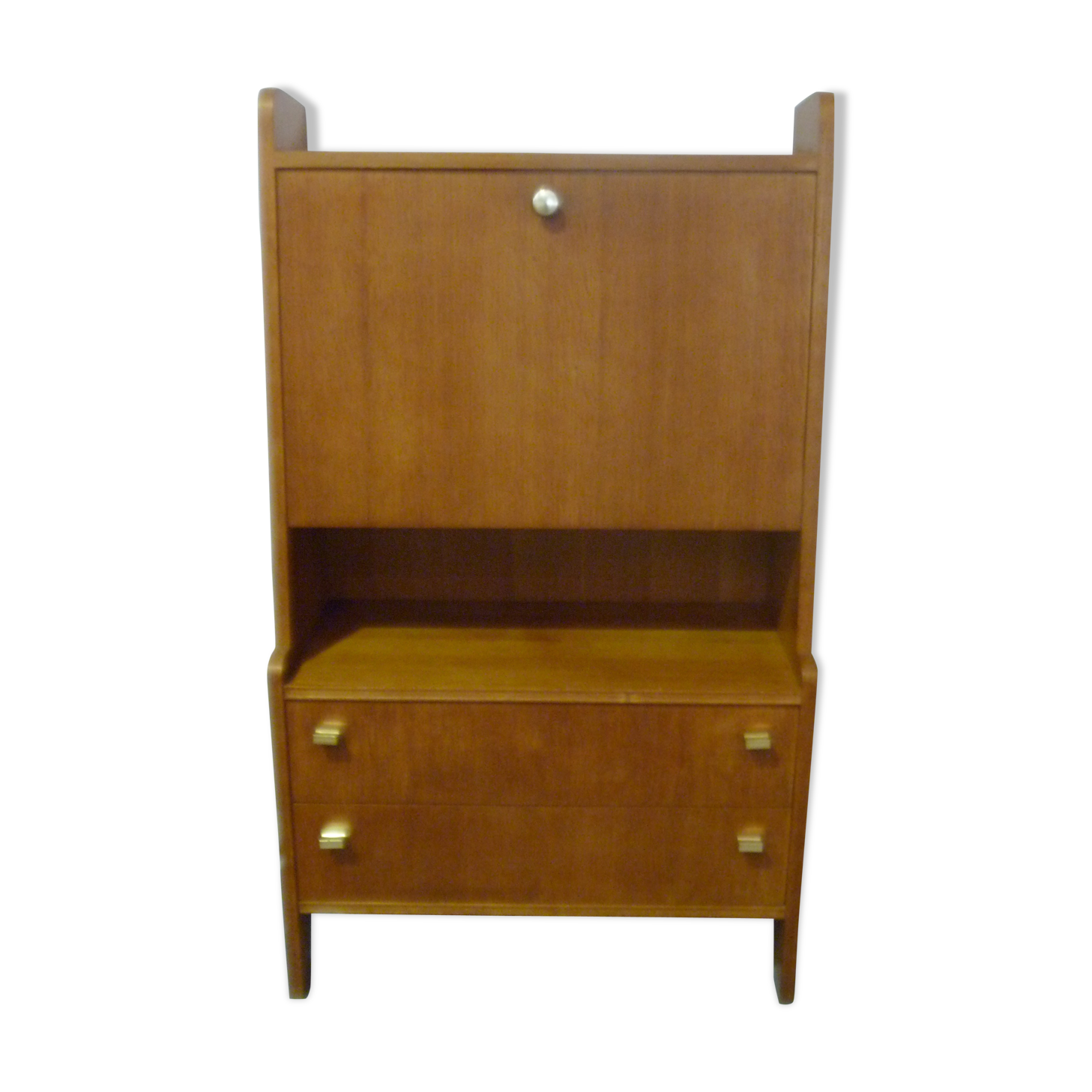 Secretary in light wood of the 1960s
