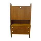 Secretary in light wood of the 1960s