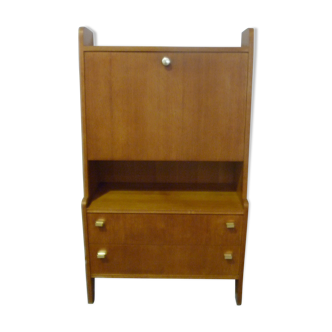 Secretary in light wood of the 1960s