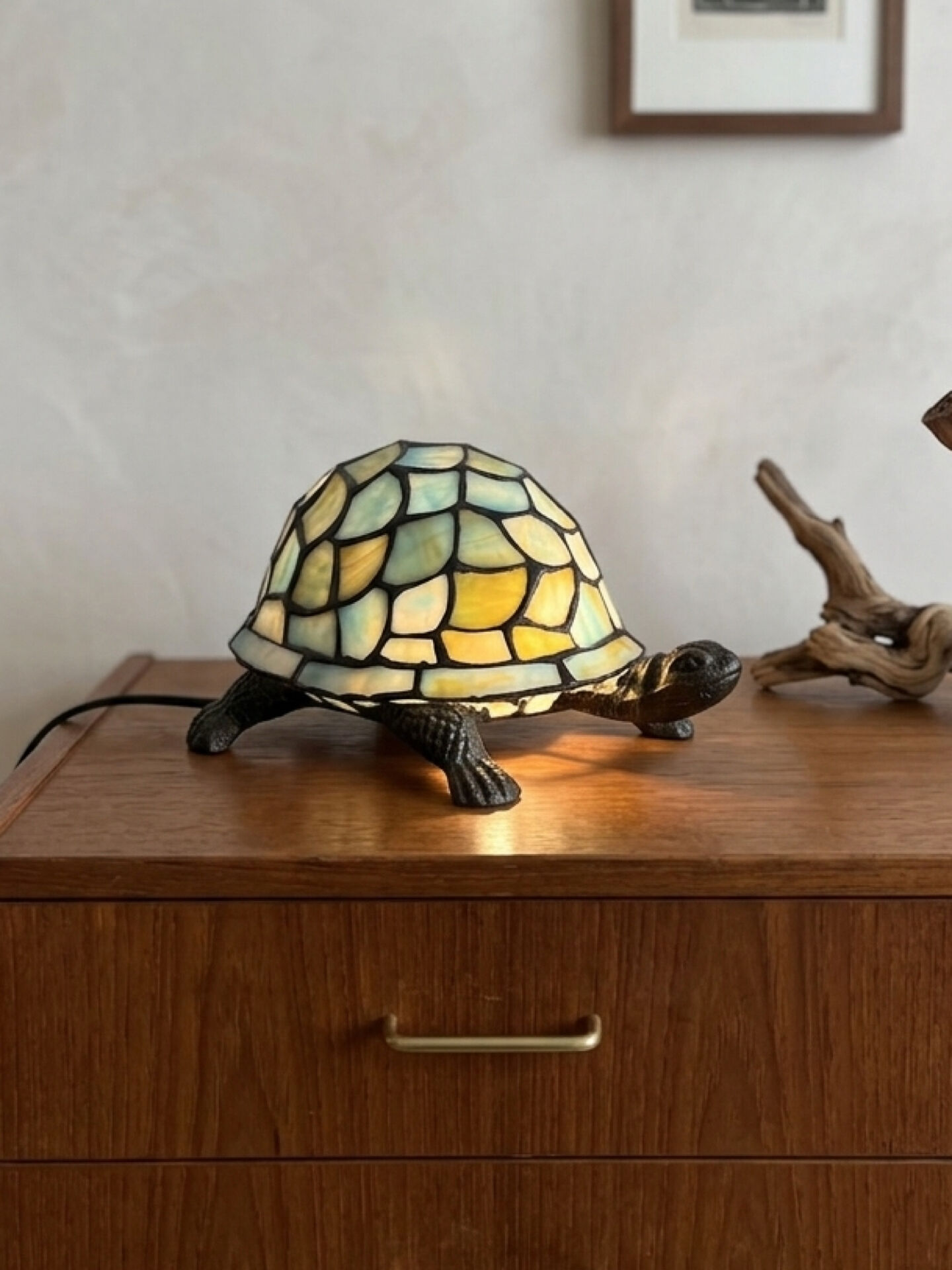 vintage turtle lamp in Tiffany style