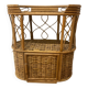 Vintage rattan bedside table
