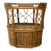 Chevet rotin vintage