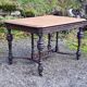 Table fin XIX néo rennaissance noir et chêne