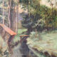 Washing Place Near the Woods by Niles Langlois dated 1907